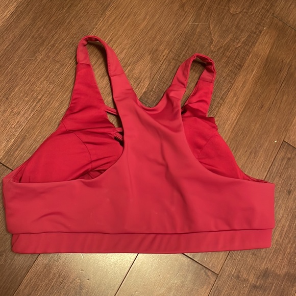 Burgundy Corset Sports Bra - Picture 4 of 5